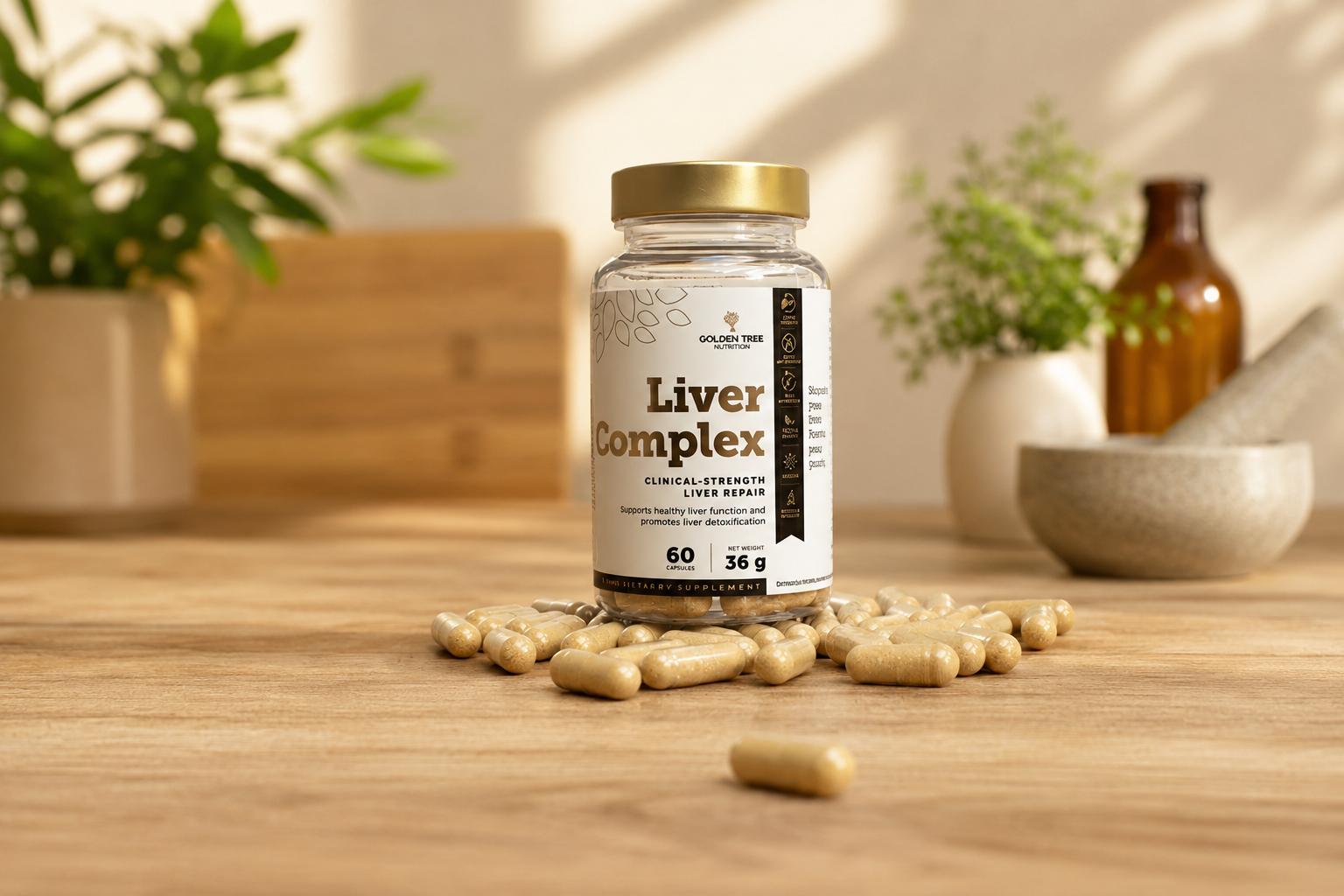 Liver Complex von Golden Tree: Kapseln für die Leber & Entgiftung – 60 Stück im Check